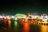 Illuminated view of Lahore Canal  on Spring Festival