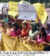 Girls protest on Devolution of Higher Education Commission (HEC) 