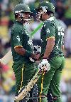 Mohammad Hafeez and Nasir Jamshed were involved in a 76-run stand