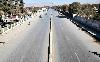 QUETTA: Zarghoon Road wears a deserted look due to call of strike.