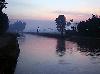 an evening walk along the canal
