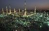 The Prophet Mohammed Mosque in the Saudi holy city of Medina